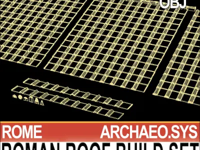 Roman Roof Build Set  3D model