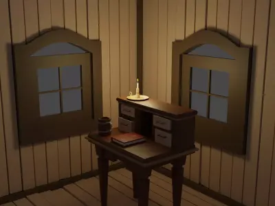 Medieval Study Corner - TRUE HYPERCASUAL- CASUAL 3D model