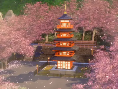 Arakurayama Sengen Park Japan 3d 3D model