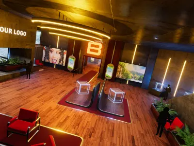 3D Showroom Level Kit Vol 22 Low-poly 3D model