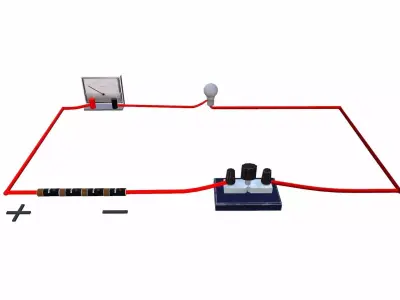 Electric Circuit Low-poly 3D model
