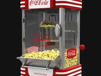 Nostalgia Coca Cola Ounce Kettle Popcorn Maker 3D model