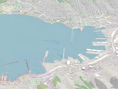Cityscape  Novorossiysk Russia 3D model