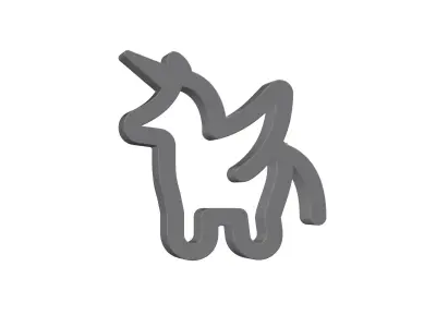 3d alicorn Low-poly 3D model