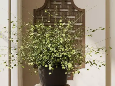 Floral arrangement in vase 3D model
