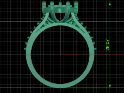 Jewelry ring 145 3D print model
