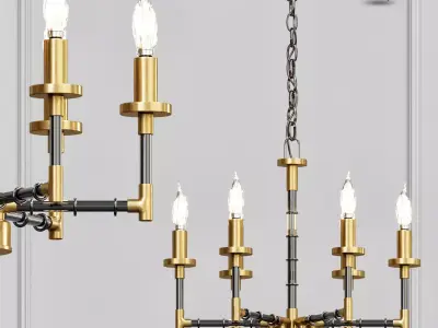 Refraktika Chandelier 6 3D model