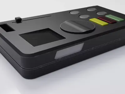 Rusty Sci-Fi remote  Low-poly 3D model