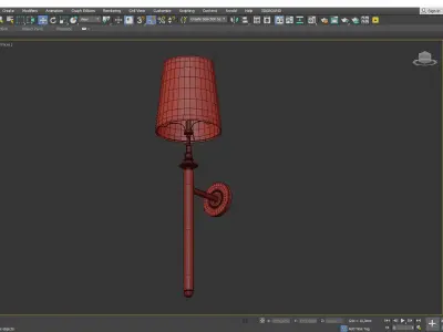 Capri 1 Light Wall Sconce Low-poly 3D model