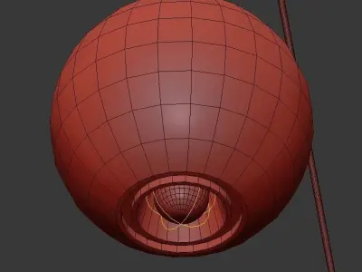Multisphere Pendant White 5 3D model