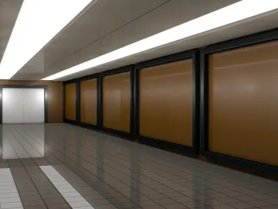 Sci Fi Corridor  Low-poly 3D model