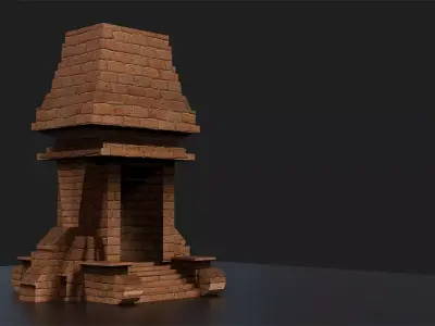 Gapura Gate Low-poly 3D model