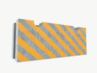 Concrete block 3D model