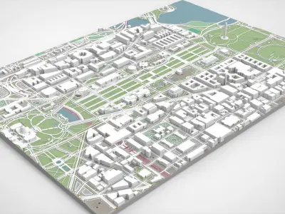 Capitol Hill Washington Columbia USA  3D model