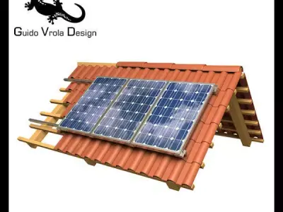Solar Panel Roof 3D model