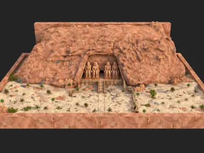 Abu Simbel 3D model
