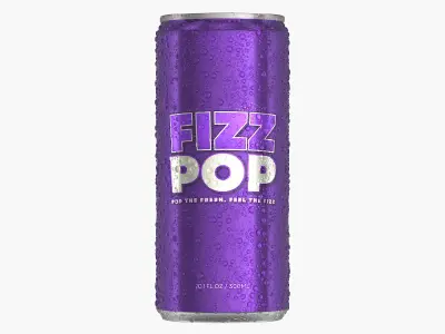  Sleek Soda Can With Droplets 300ml V2 