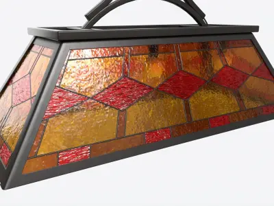 Billiard Hanging Light for 7-9 Foot Table 3D model