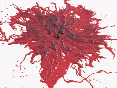 Swirly Blood Splatter Vol2 5 3D model