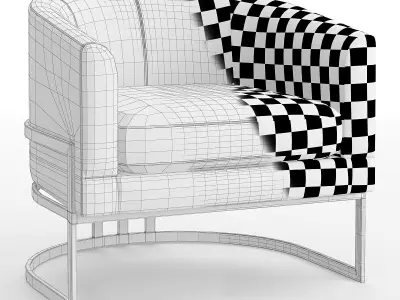 Corbin Chair Low-poly 3D model