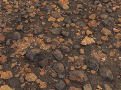 Stone Desert Low-poly 3D model