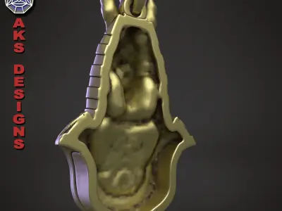 Animal Pendant Jewelry Egyptian Anubis v1  3D print model