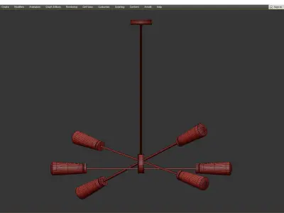 XENIA 6698 LINEAR CHANDELIER Low-poly 3D model