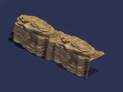 Stone - Large Weathered Stone 05 3D model
