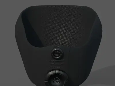 Gas mask helmet 3d model scifi Low-poly  Low-poly 3D model