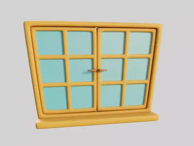 Cartoon Window 29b 3D model