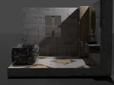 Minimalistic Bathroom  3D model