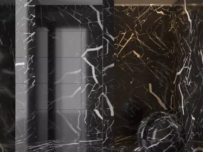 Marble wall 240 3D model