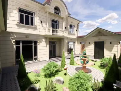 Classic exterior house 3D model