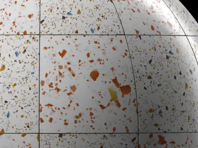 Terrazzo Materials 11- Terrazo Tiling Pbr 4k Seamless Texture