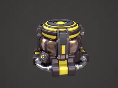 Gravity Generator Low-poly 3D model