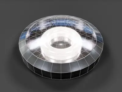 Bathroom Ceiling Light V02 - Low Poly Low-poly 3D model
