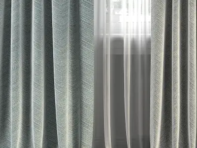 Curtain Set 292 3D model