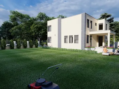 House 16 Exterior Low-poly 3D model