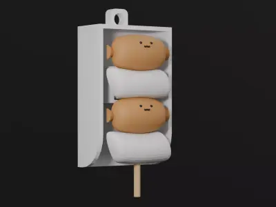 Street food-Clicker-STL 3D print model