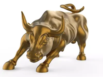 Wall street Bull 3D print model
