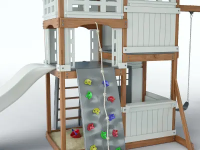 Suncast Vista Hybrid Play Set WRP7000D 3D model