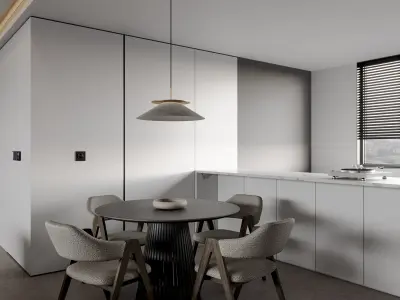Modern living room dining room 3D model buy