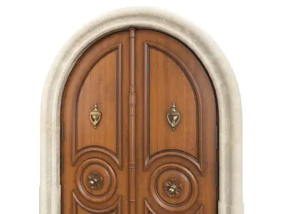 Entrance classic door 57 3D model