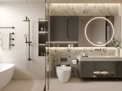 Modern Bathroom 3D Model 3D model
