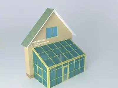 Winter garden 5 Free 3D model