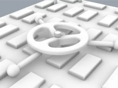 Ship Hatches Set - 4 Hatches Low-poly 3D model