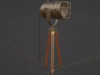 Tripod Floor Lamp Free 3D model