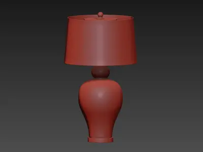 Kalvin Black Table Lamp from Hills Interiors 3D model