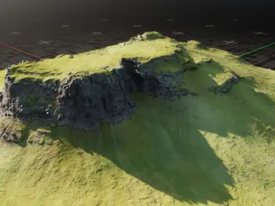 Iceland Mountain 3 3D model
