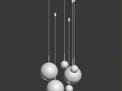 Mirror Ball Pendants Tom Dixon 3D model